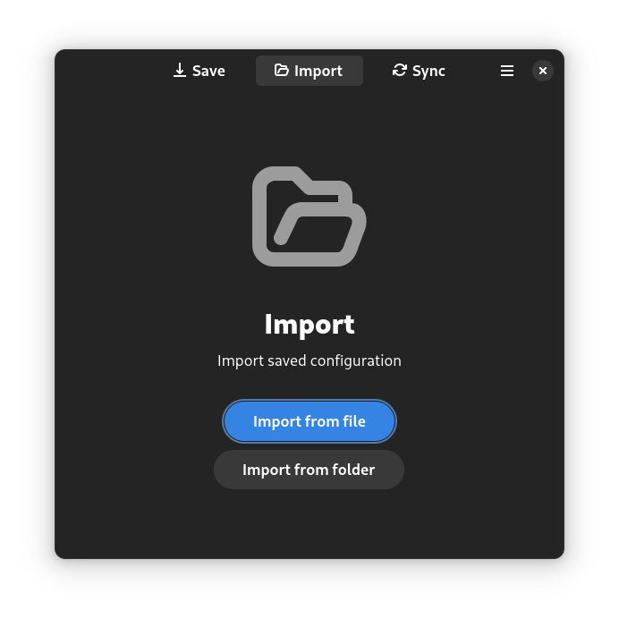 Import Page dark